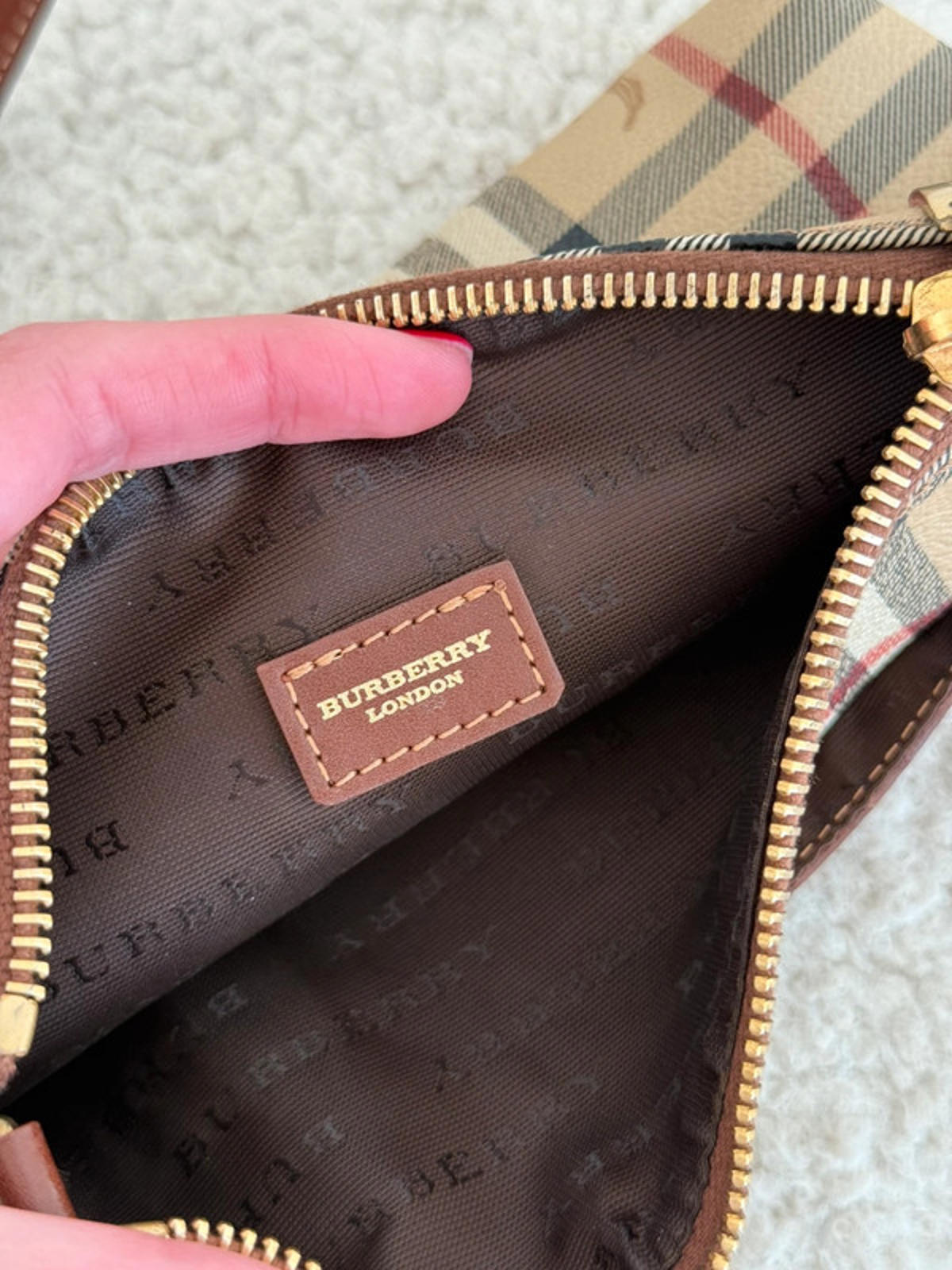 Burberry London Check small shoulder bag