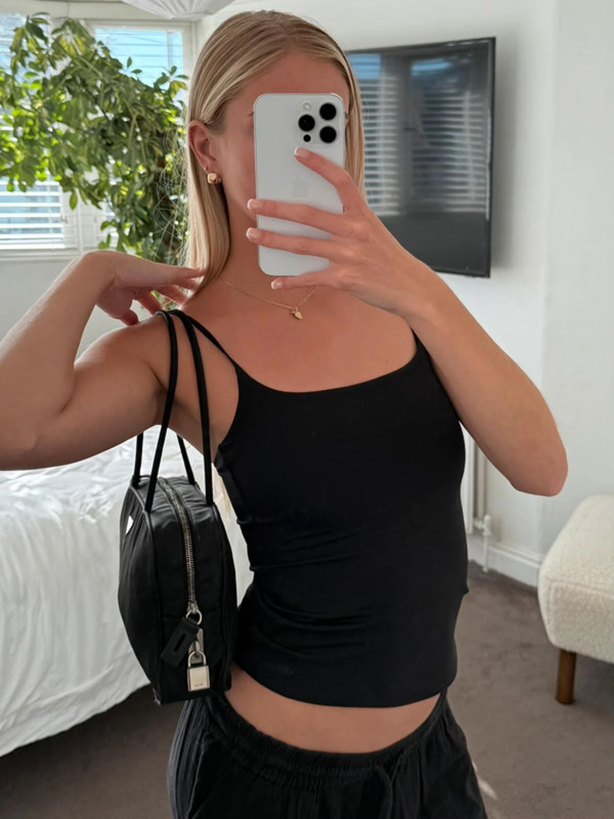 Prada black tessuto nylon bag