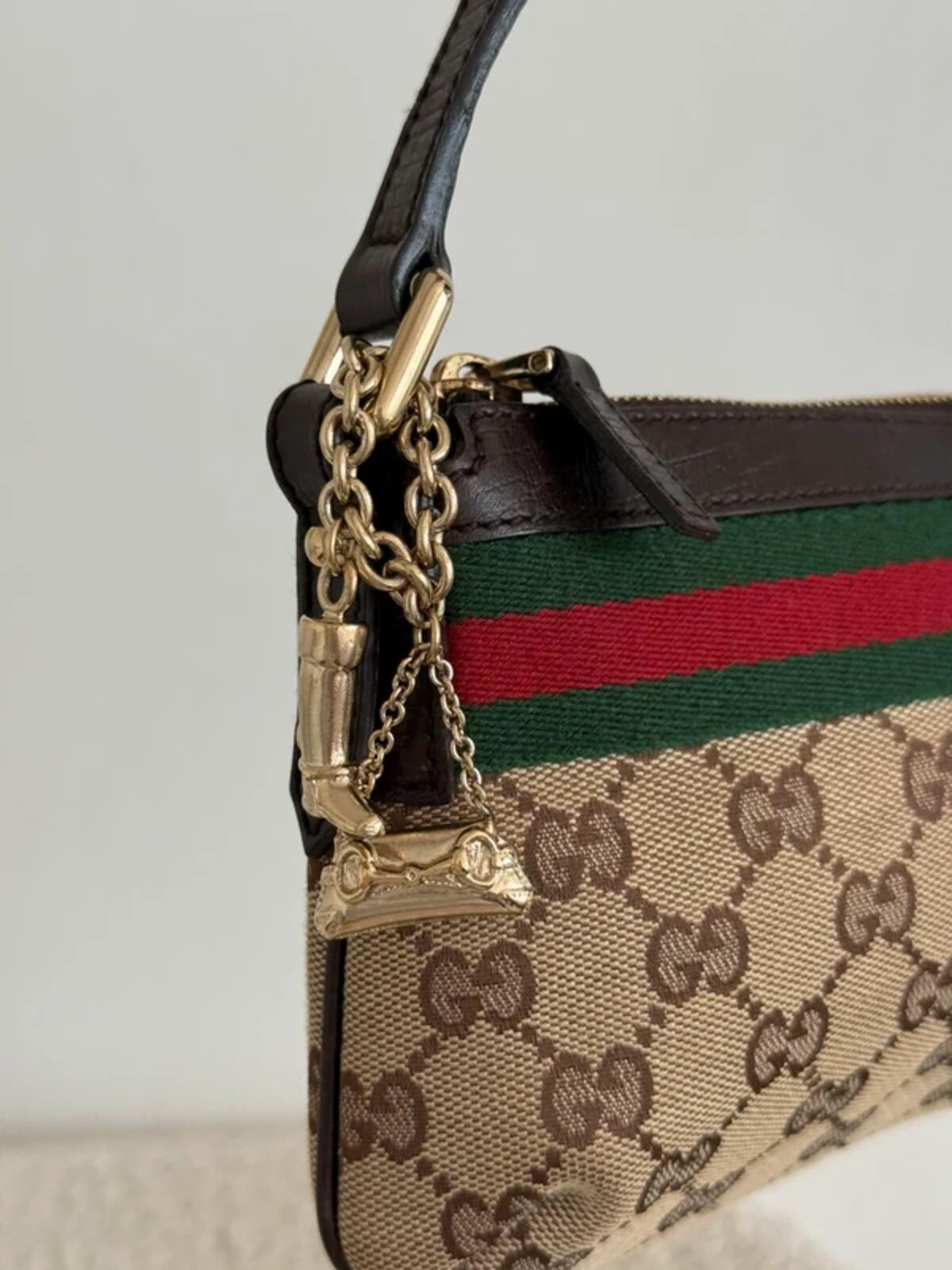 Gucci GG Canvas Sherry Line Mini Shoulder Bag