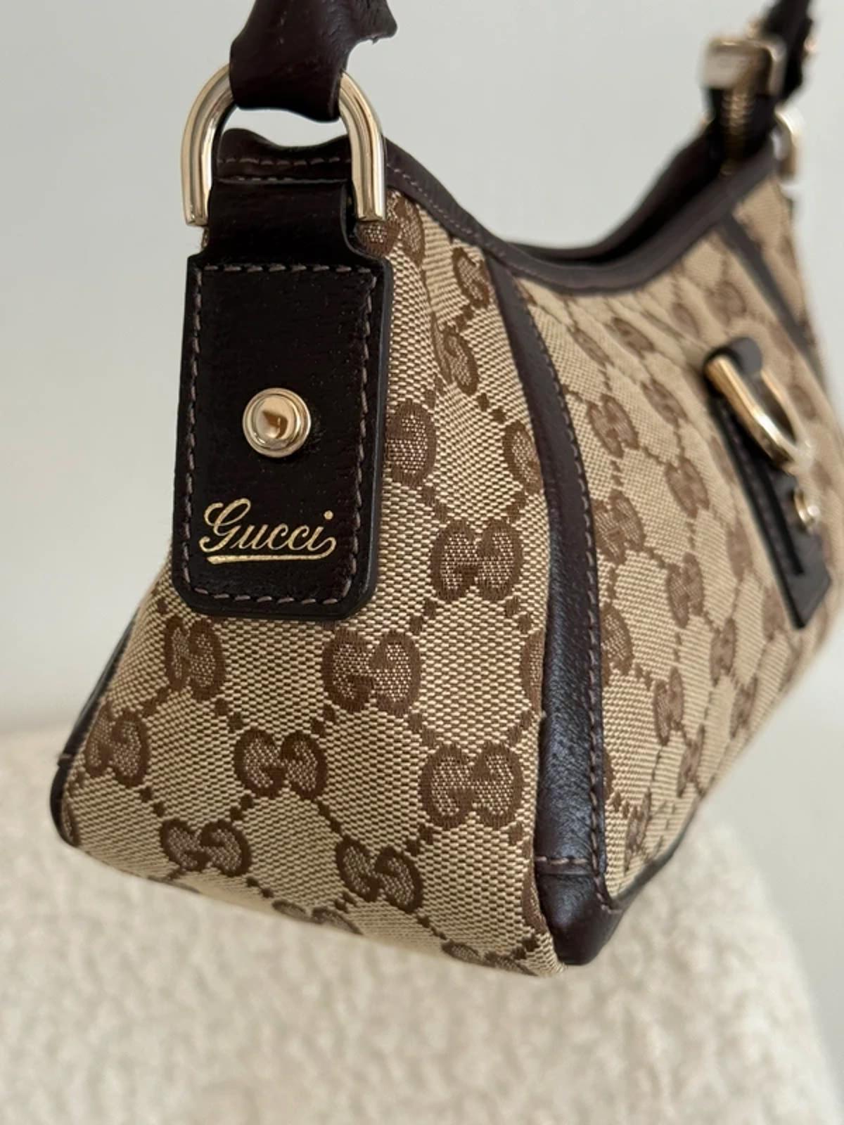 Gucci Abbey D-Ring Small Shoulder Bag GG Canvas