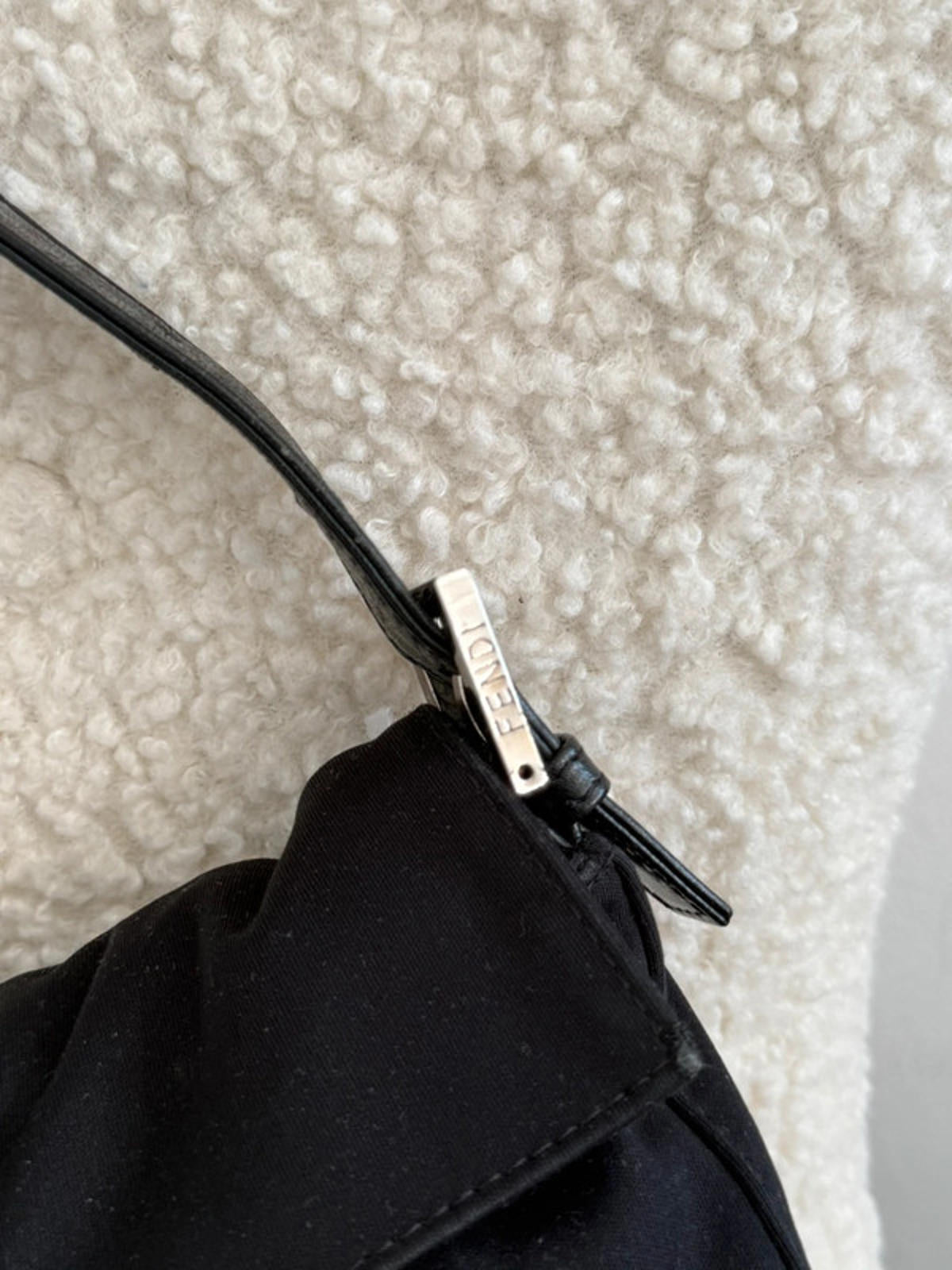 Fendi Baguette Black Shoulder Bag