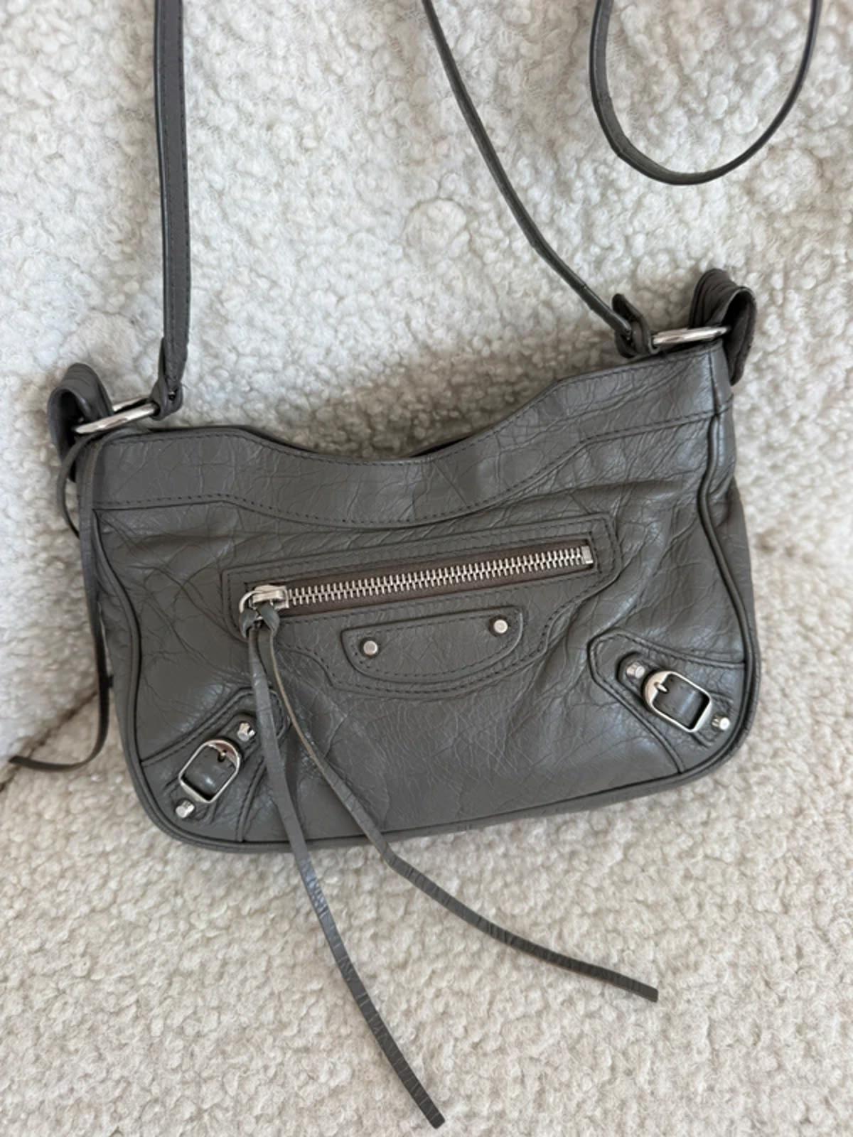 Balenciaga City Mini Crossbody Bag Grey