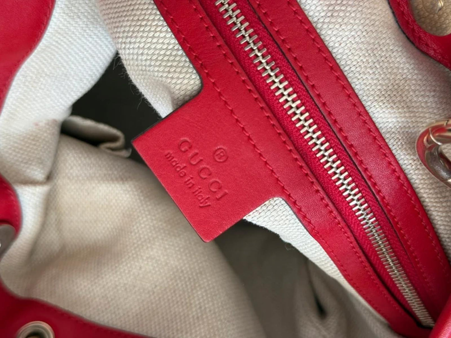 Gucci GG canvas Valentine top handle bag