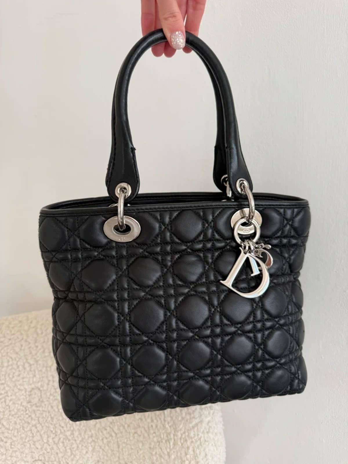 Christian Dior Lady Dior Medium Bag Black Cannage