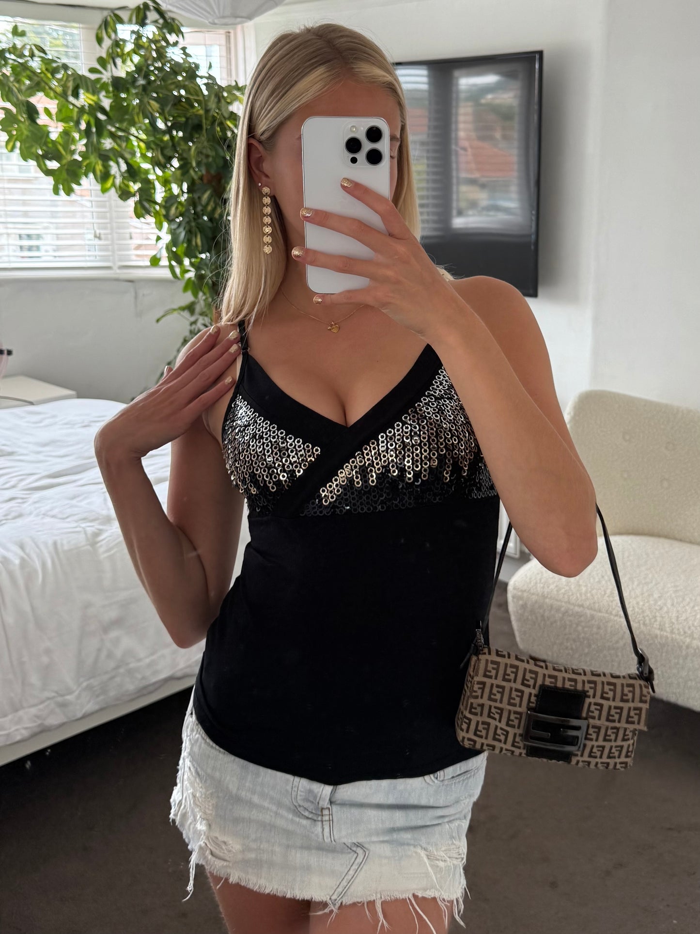 Sequin cami