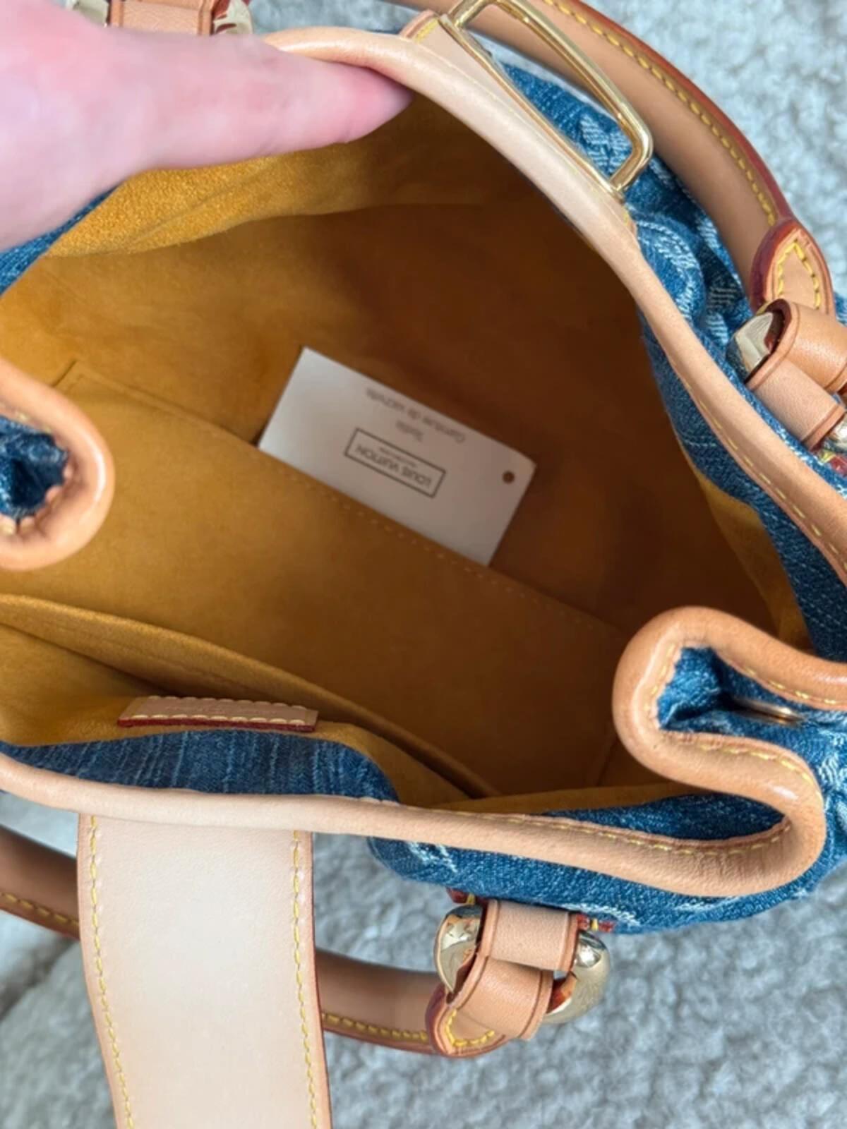 Louis Vuitton Monogram Denim Mini Pleaty Bag