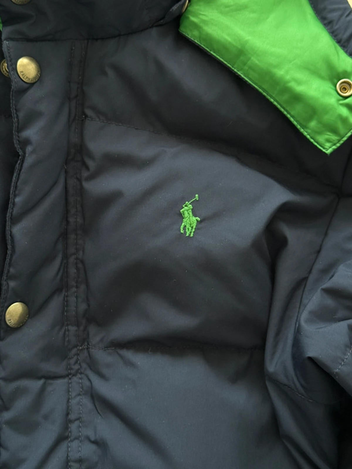 Polo Ralph Lauren Puffer Jacket Navy & Green