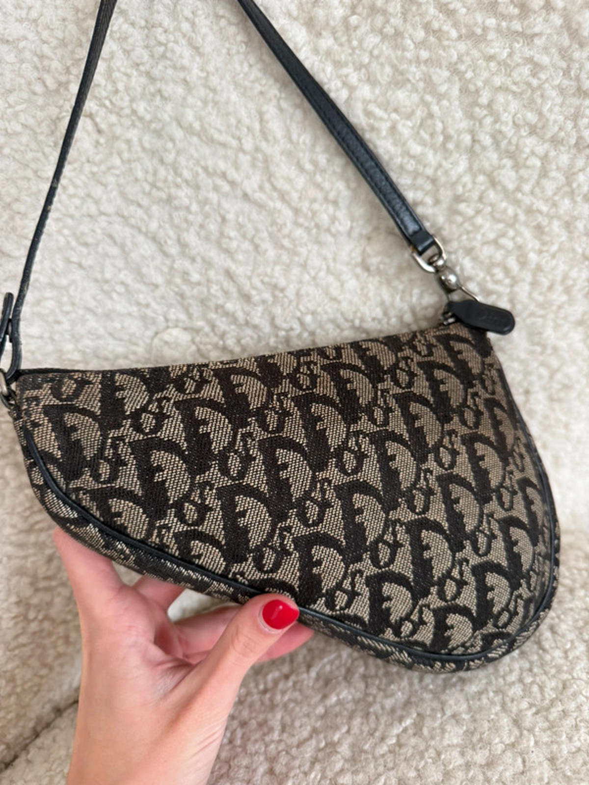 Christian Dior monogram saddle shoulder bag