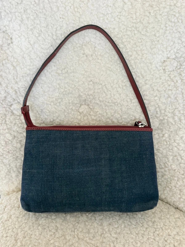 Burberry Union Jack Denim Pochette Shoulder Bag