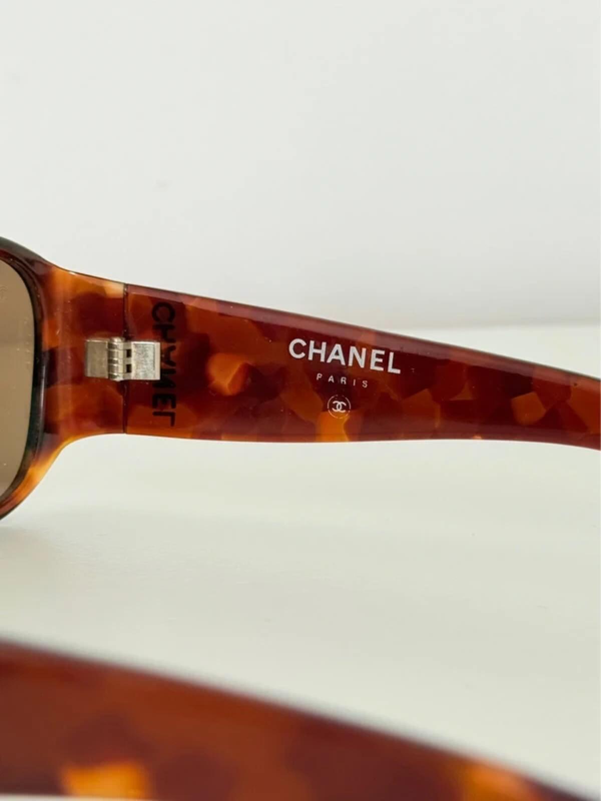 Chanel Oversized Tortoiseshell Sunglasses