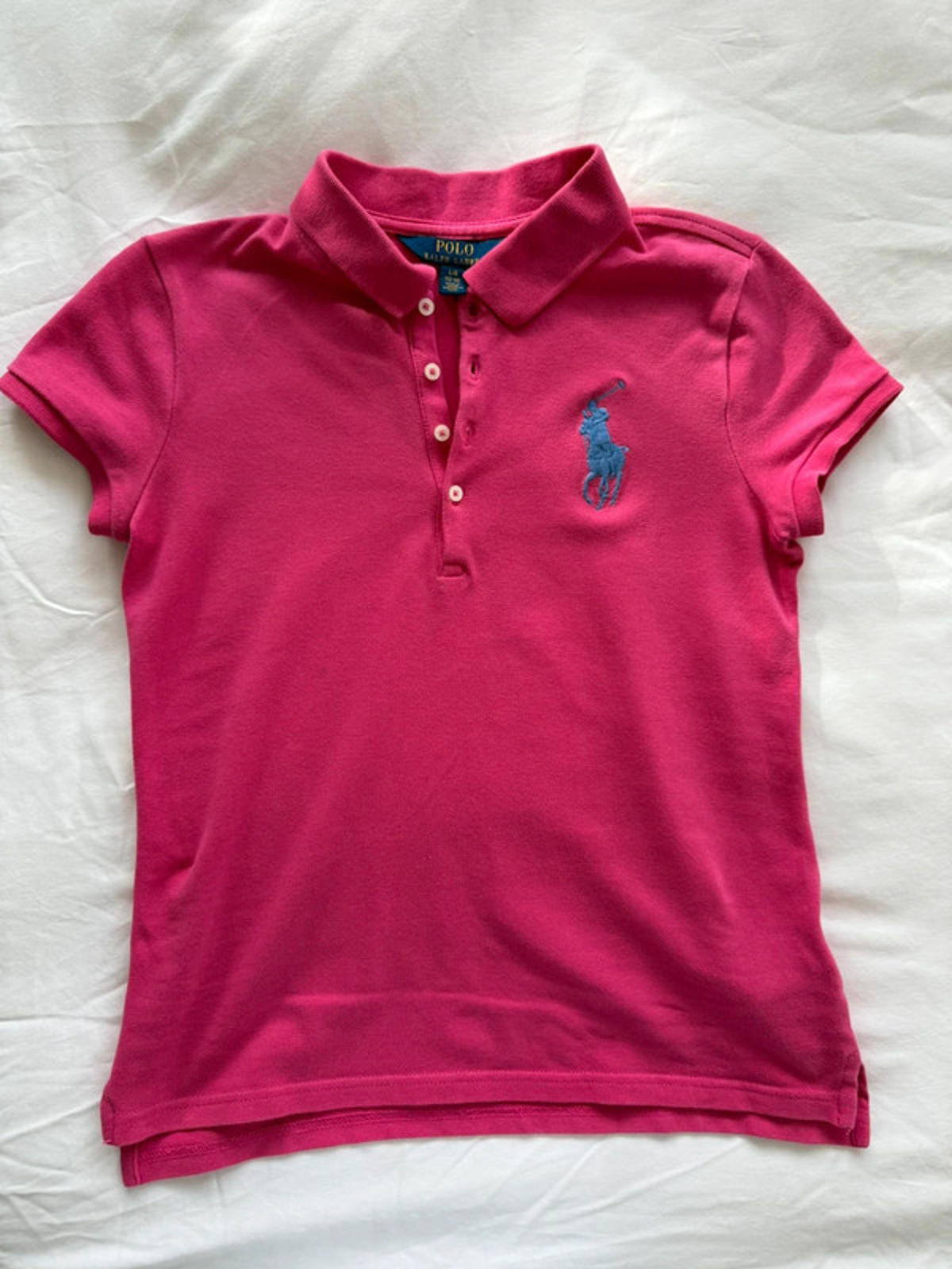 Ralph Lauren pink big pony polo top