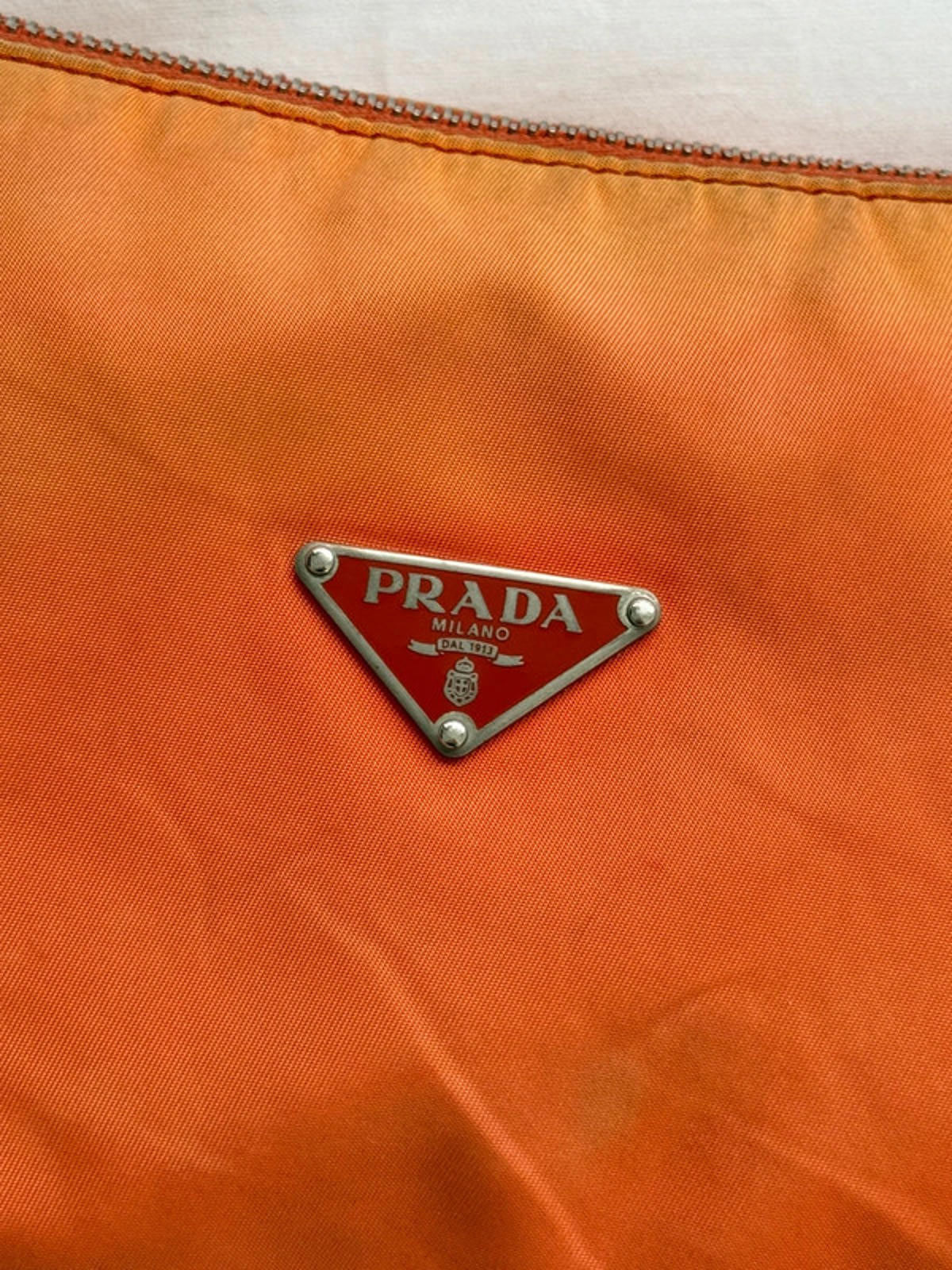 Prada Tessuto Nylon Shoulder Bag – Orange