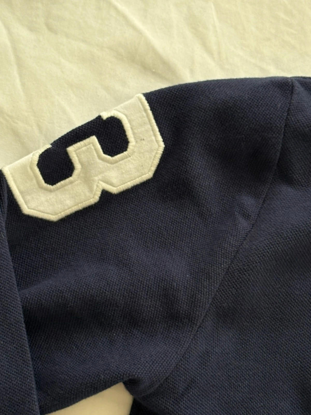 Polo Ralph Lauren navy long sleeve polo top