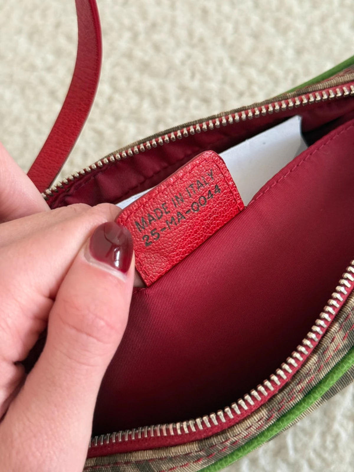 Christian Dior Rasta-Colour Trotter Monogram Mini Pochette Bag