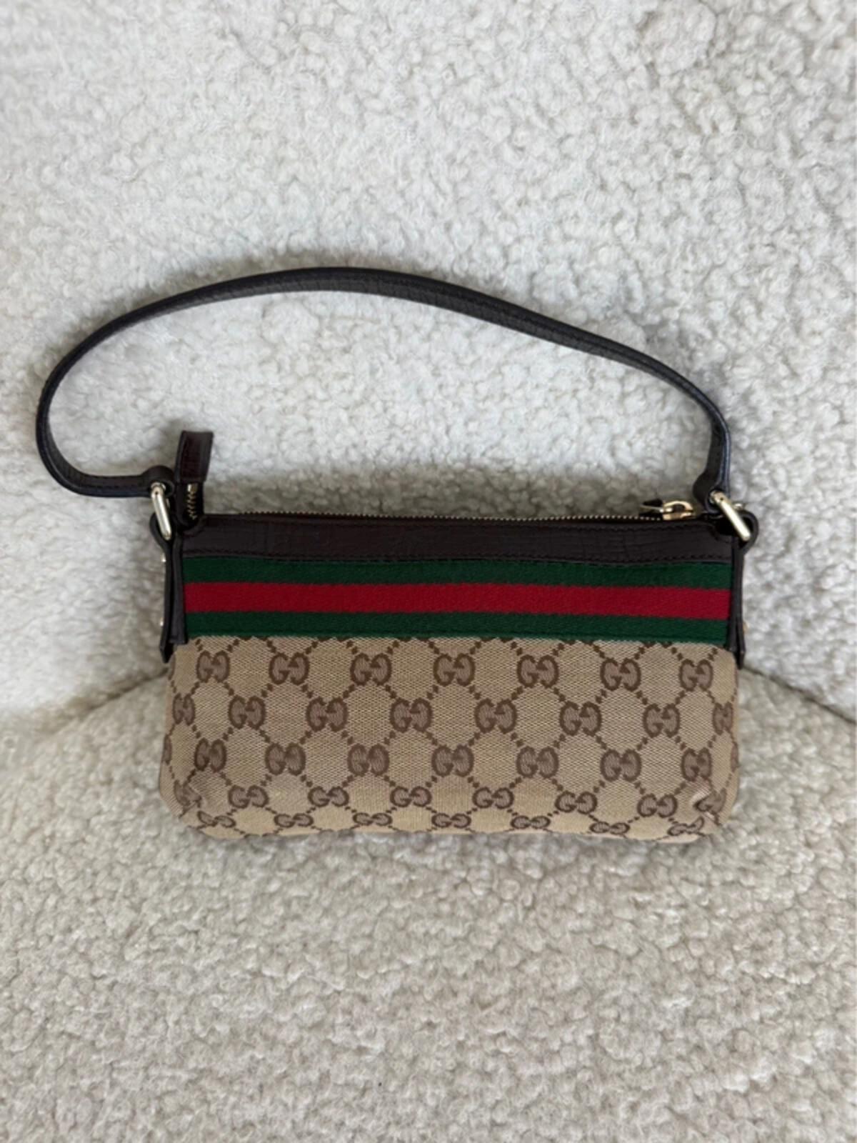 Gucci GG Canvas Sherry Line Mini Shoulder Bag
