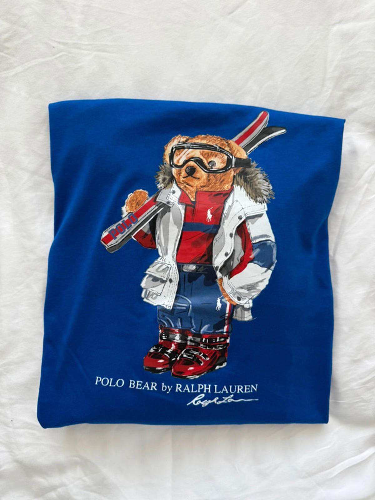 Ralph Lauren long sleeve top skiing polo bear