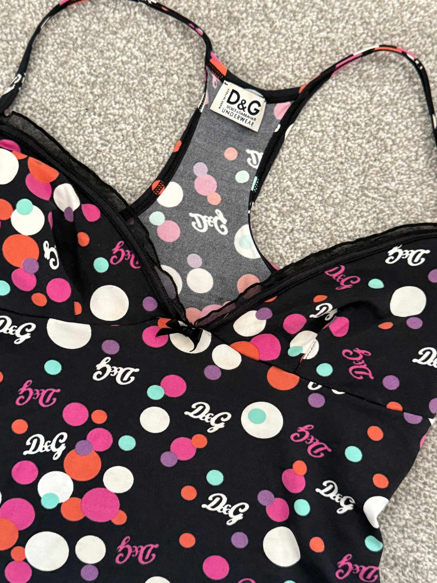 Dolce & Gabbana D&G polka dot cami