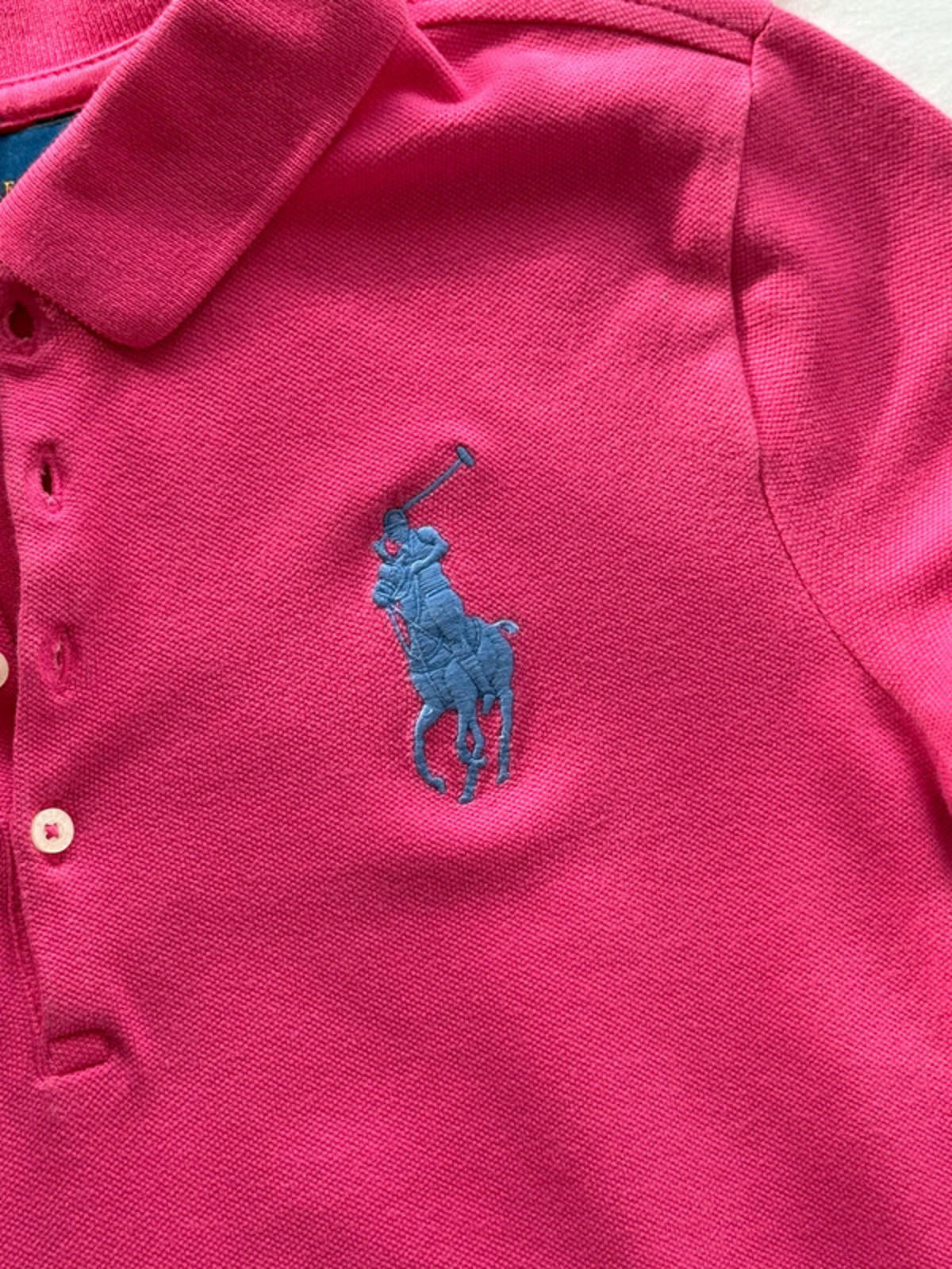 Ralph Lauren pink big pony polo top