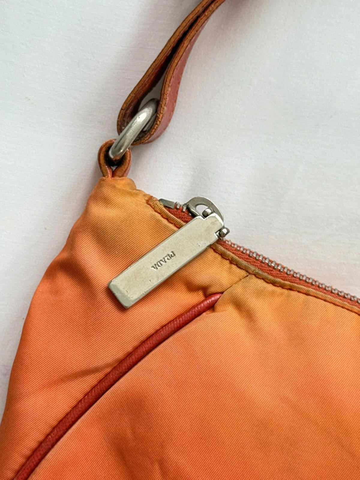 Prada Tessuto Nylon Shoulder Bag – Orange
