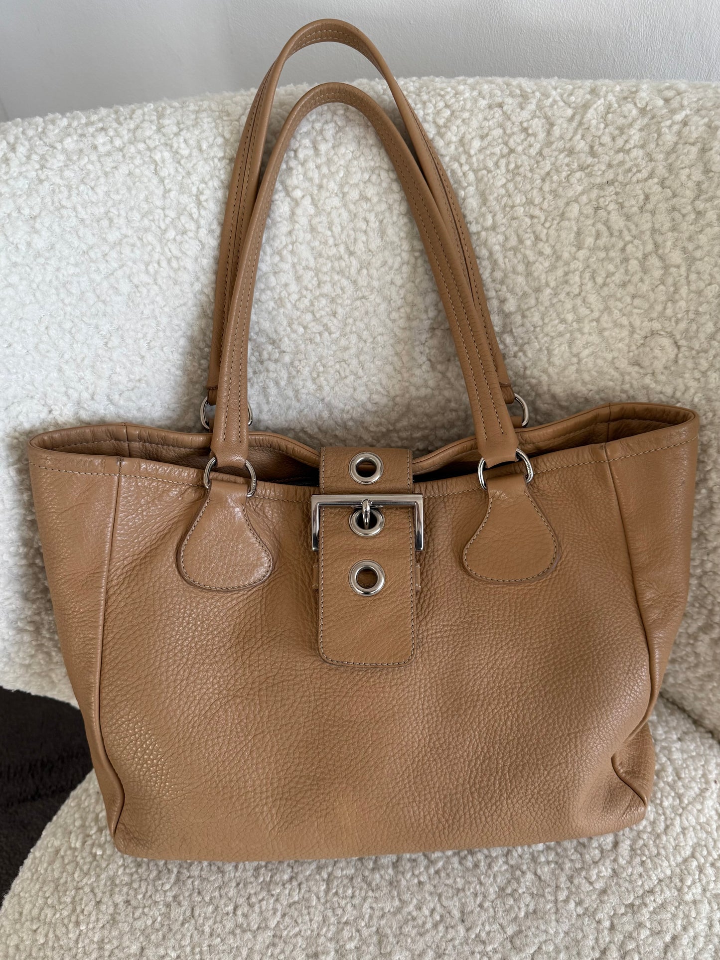 Prada leather tote