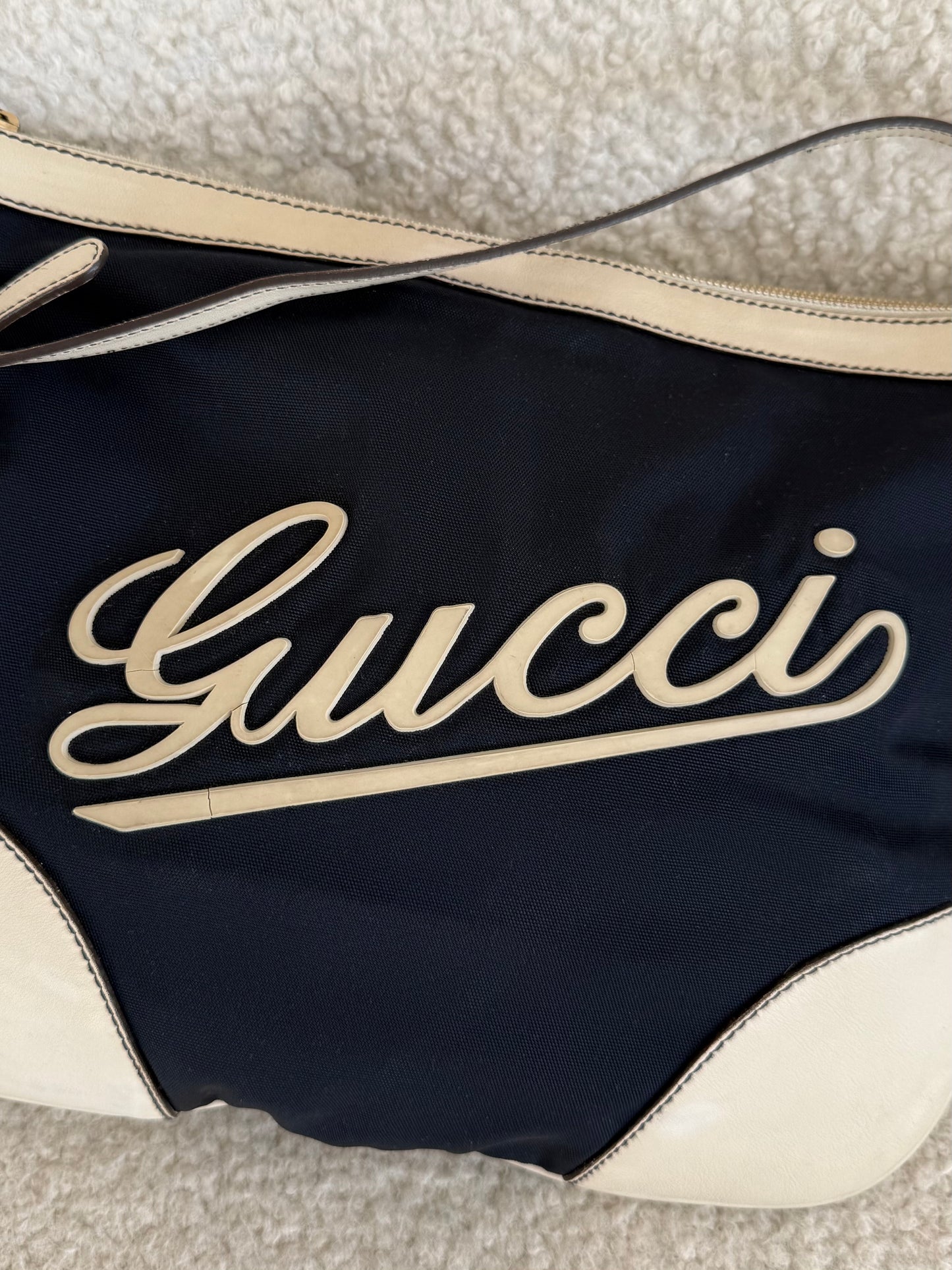 Gucci Script Logo Shoulder / Crossbody Bag