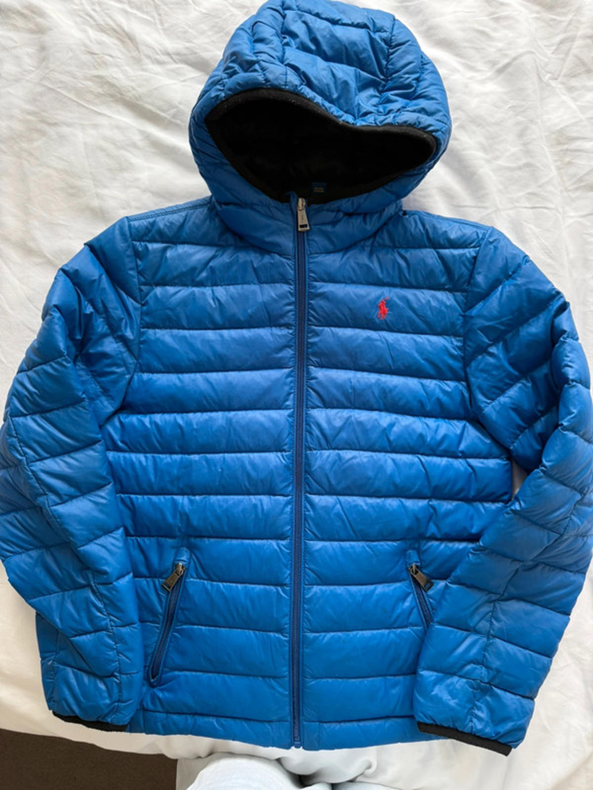 Royal blue Polo Ralph Lauren padded puffer jacket