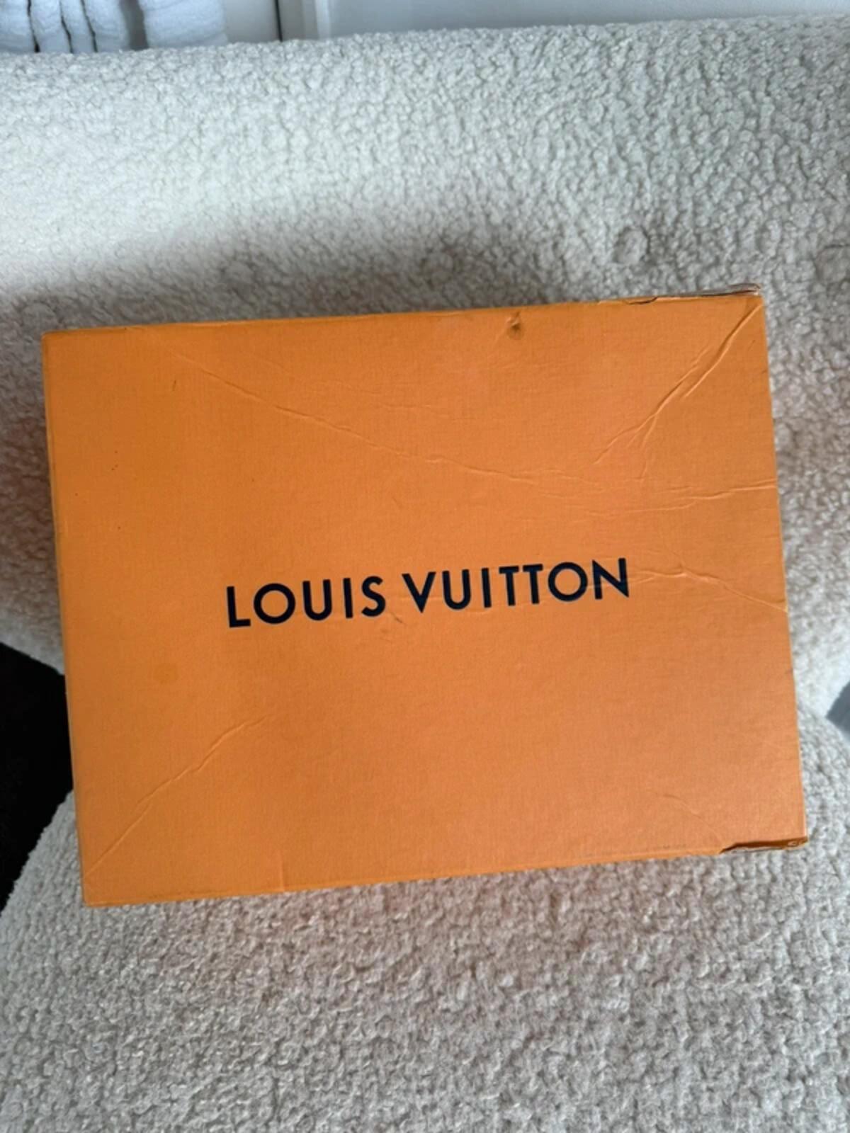 Louis Vuitton Denim Monogram Kitten Heel Mules