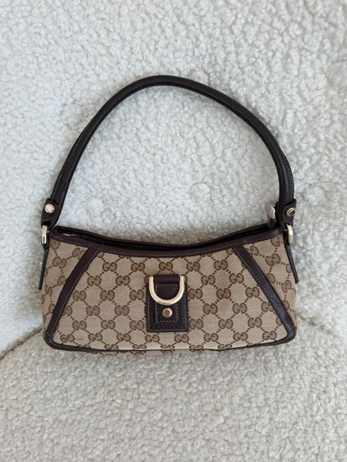 Gucci Abbey D-Ring Small Shoulder Bag GG Canvas