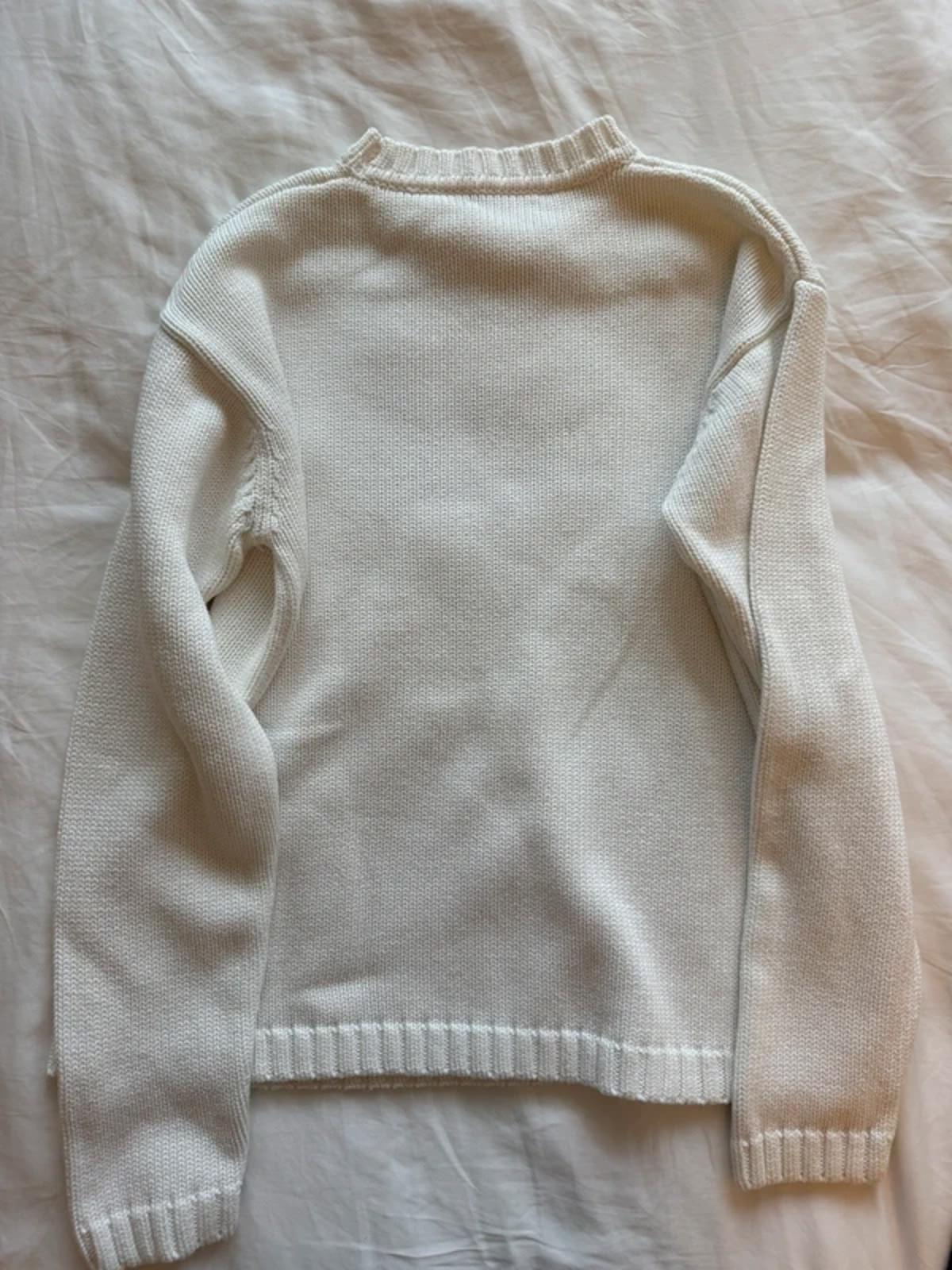 Burberry white knitted jumper