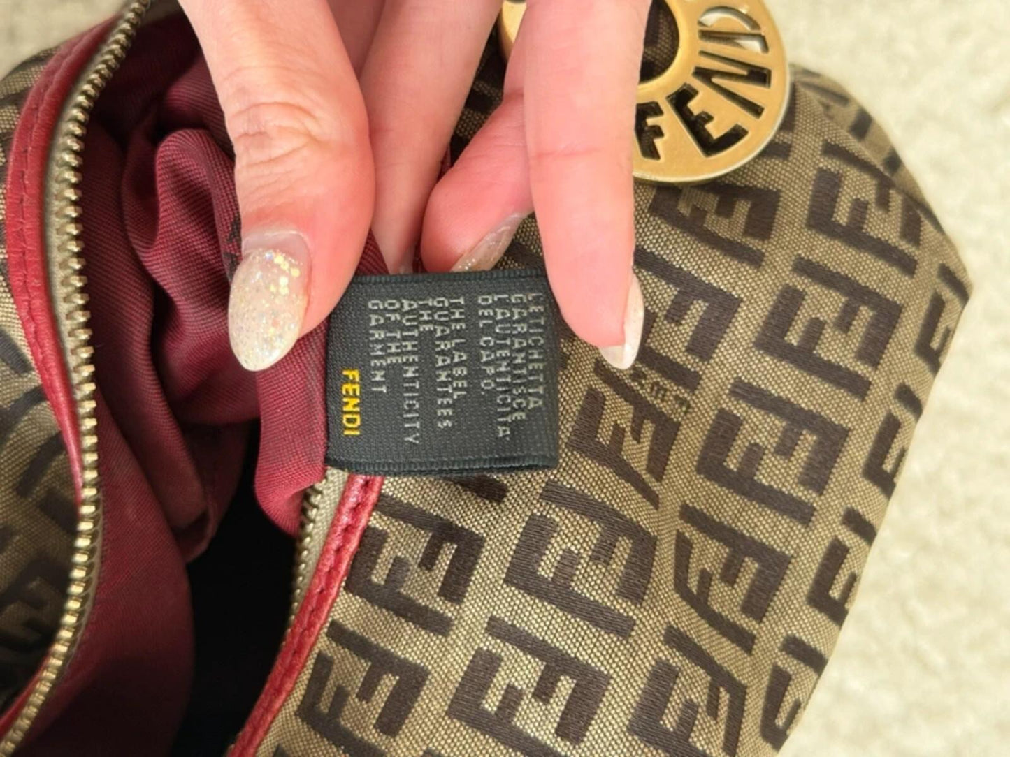 Fendi Zucchino Chef Hobo Bag