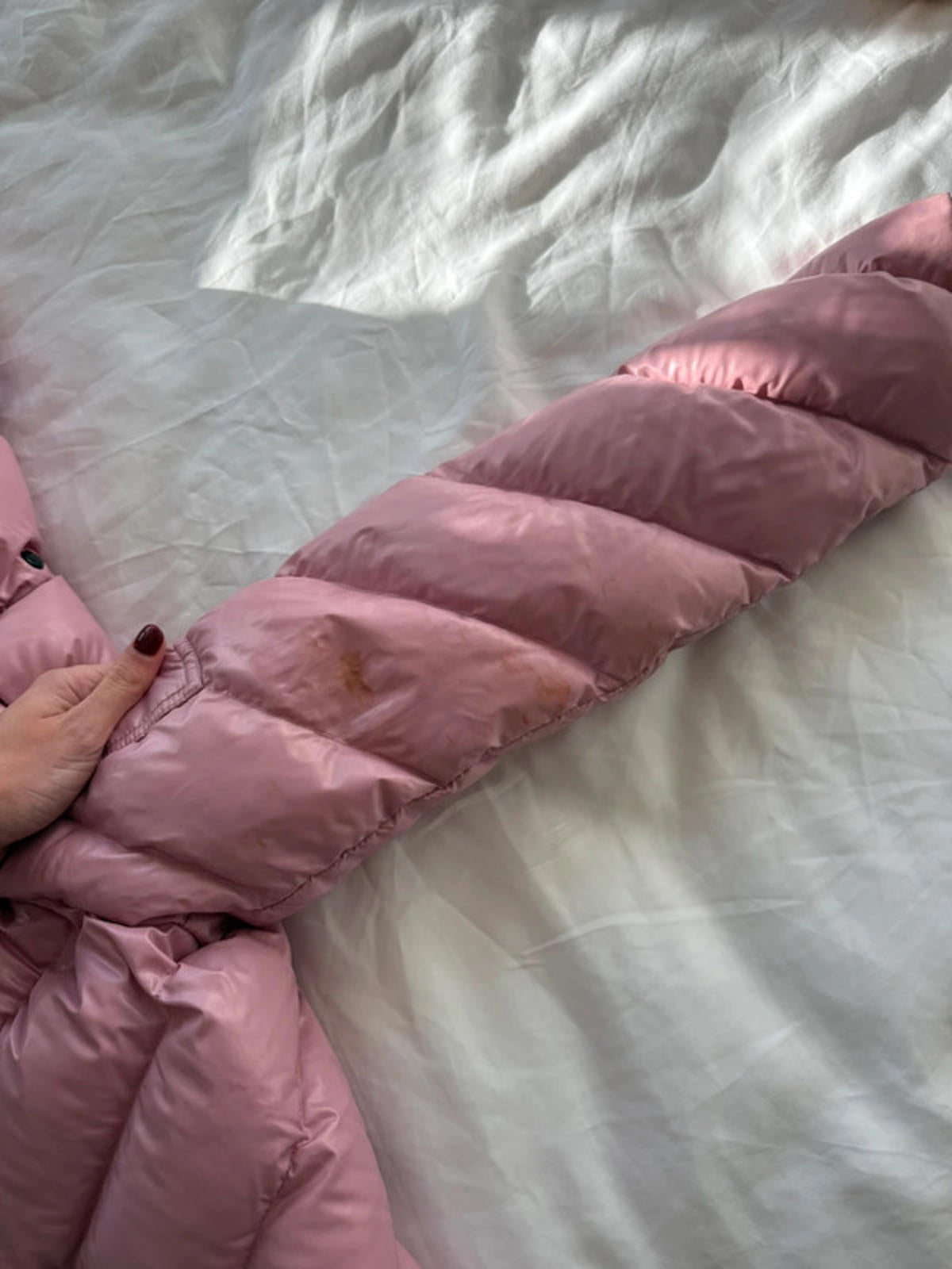 Moncler Brouel Giubbotto pink down jacket