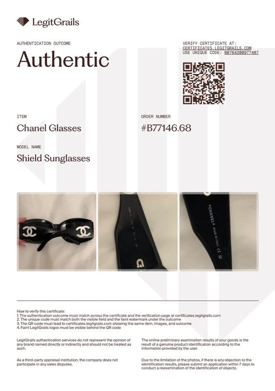 Chanel black oversized sunglasses