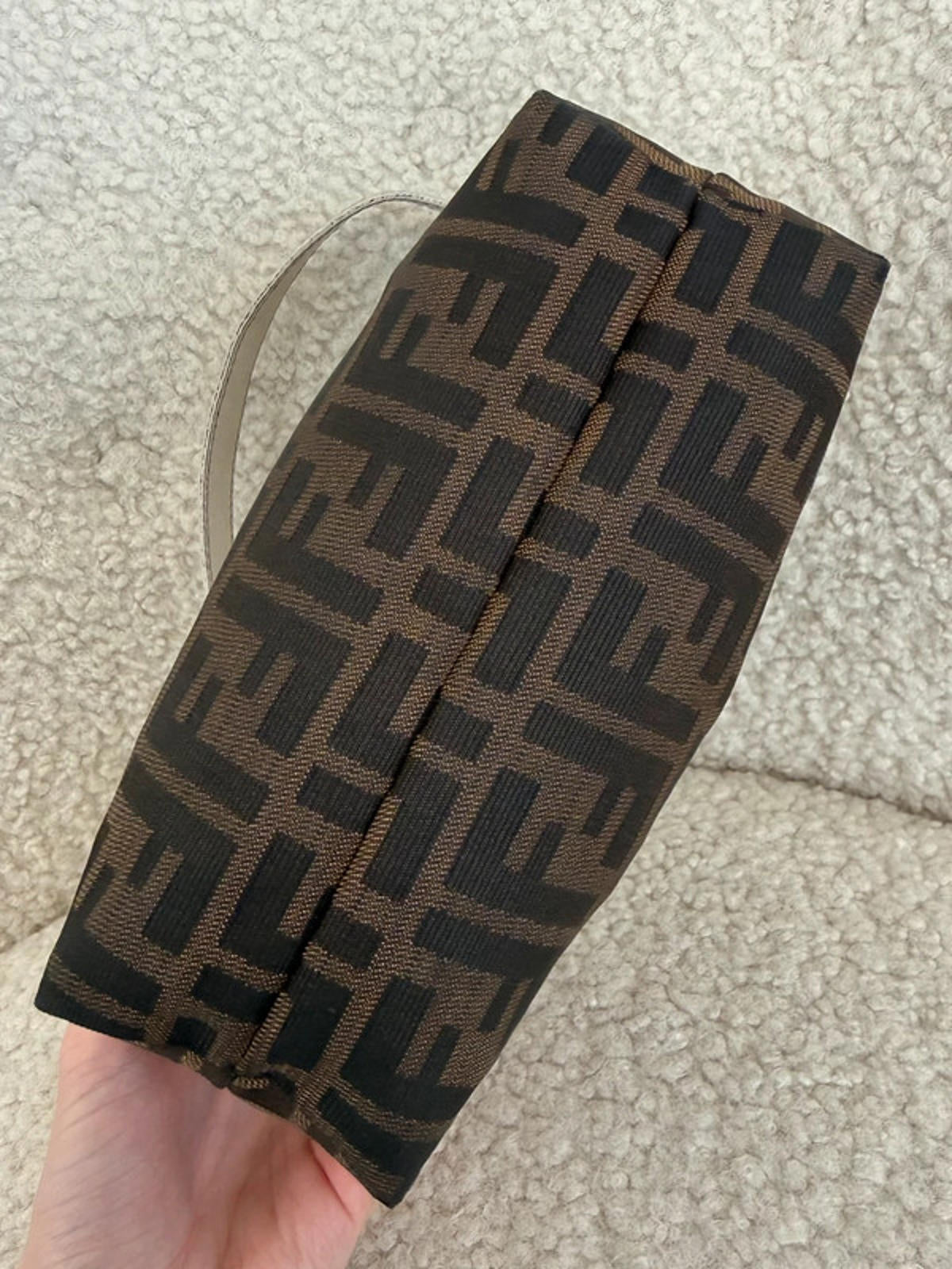 Fendi Zucca Canvas Mini Shoulder Bag