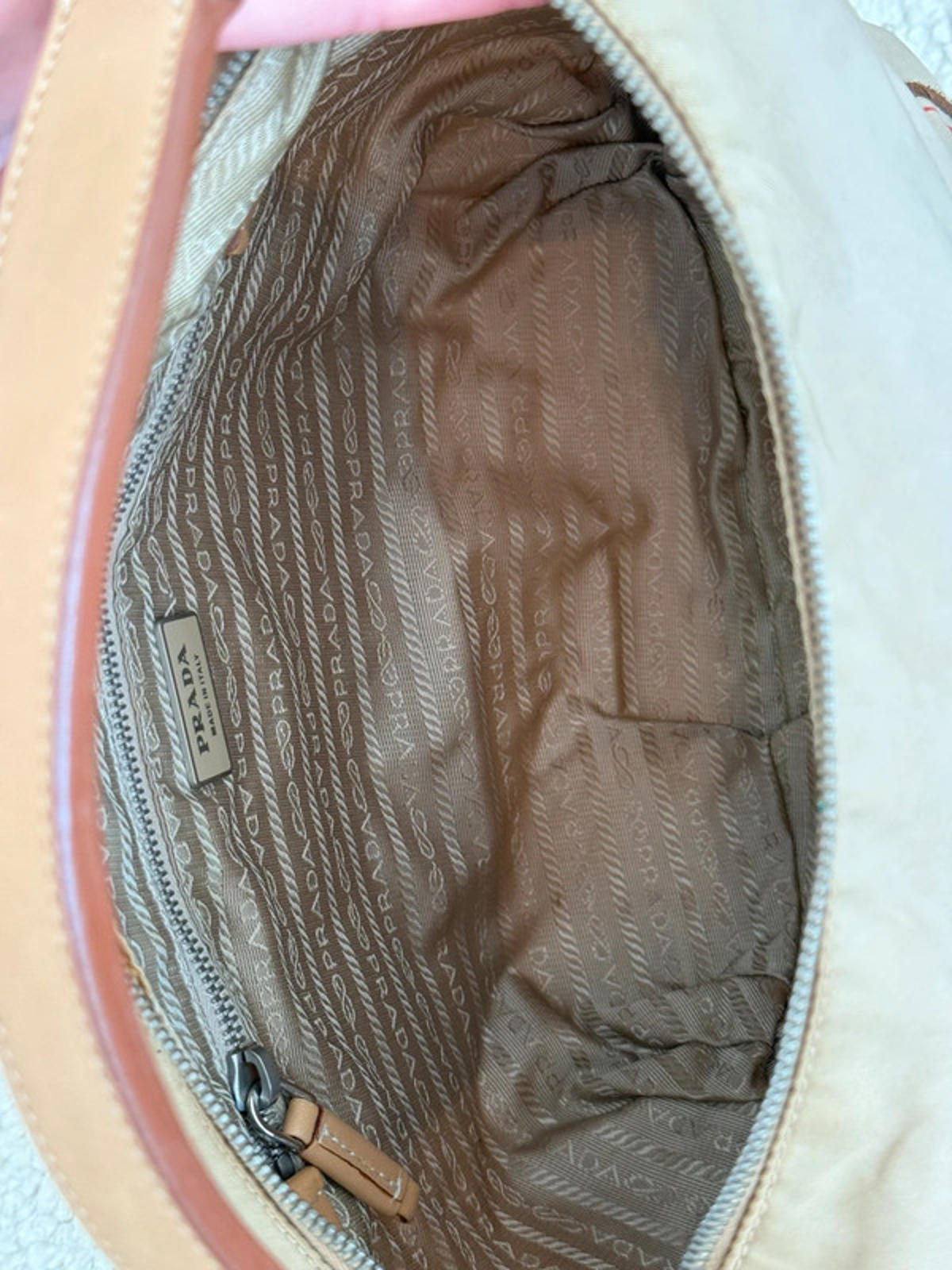 Prada Stencil Logo Hobo Shoulder Bag