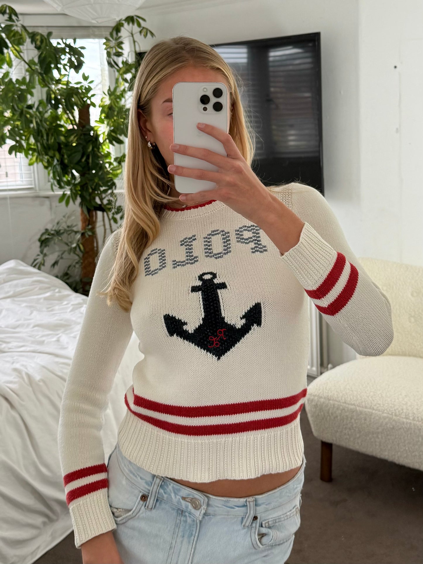 Polo anchor knit