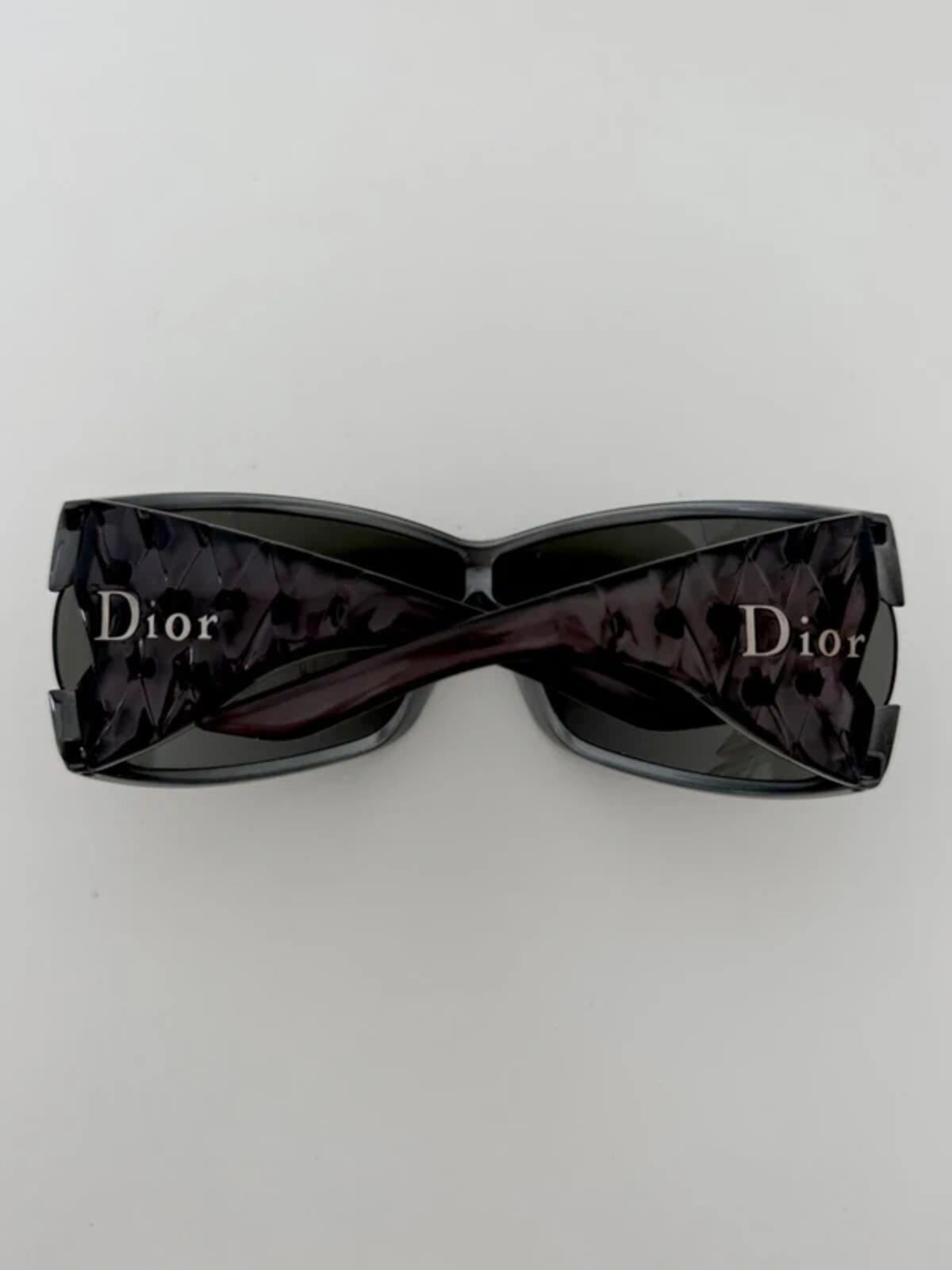 Dior Black Ribbon Shield Sunglasses