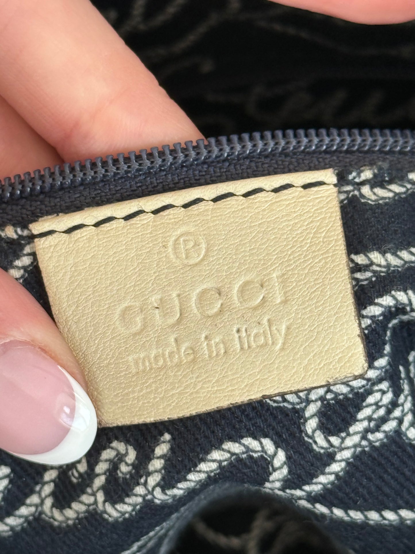 Gucci Script Logo Shoulder / Crossbody Bag