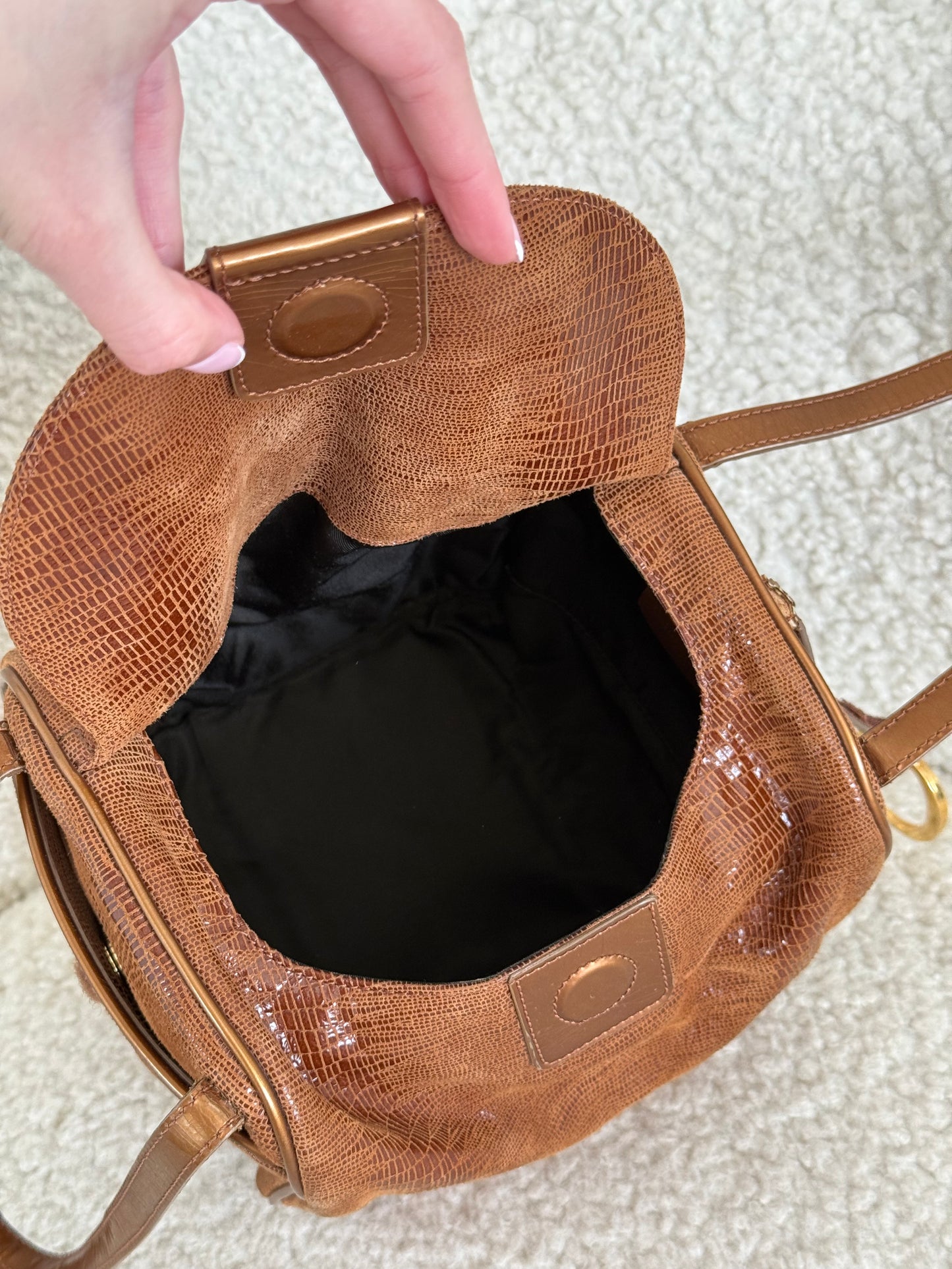 Christian Dior Saddle Bowling Bag