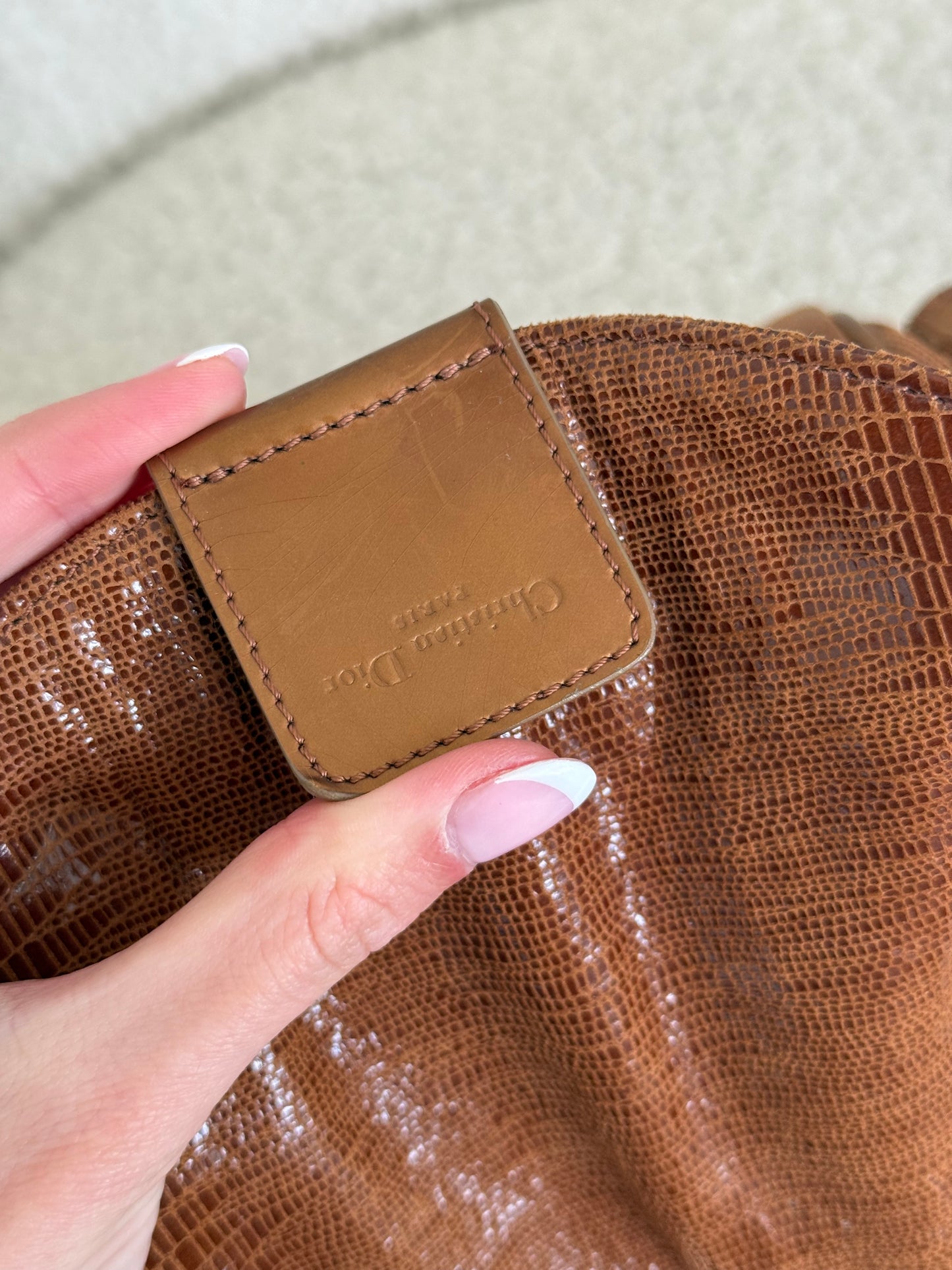 Christian Dior Saddle Bowling Bag