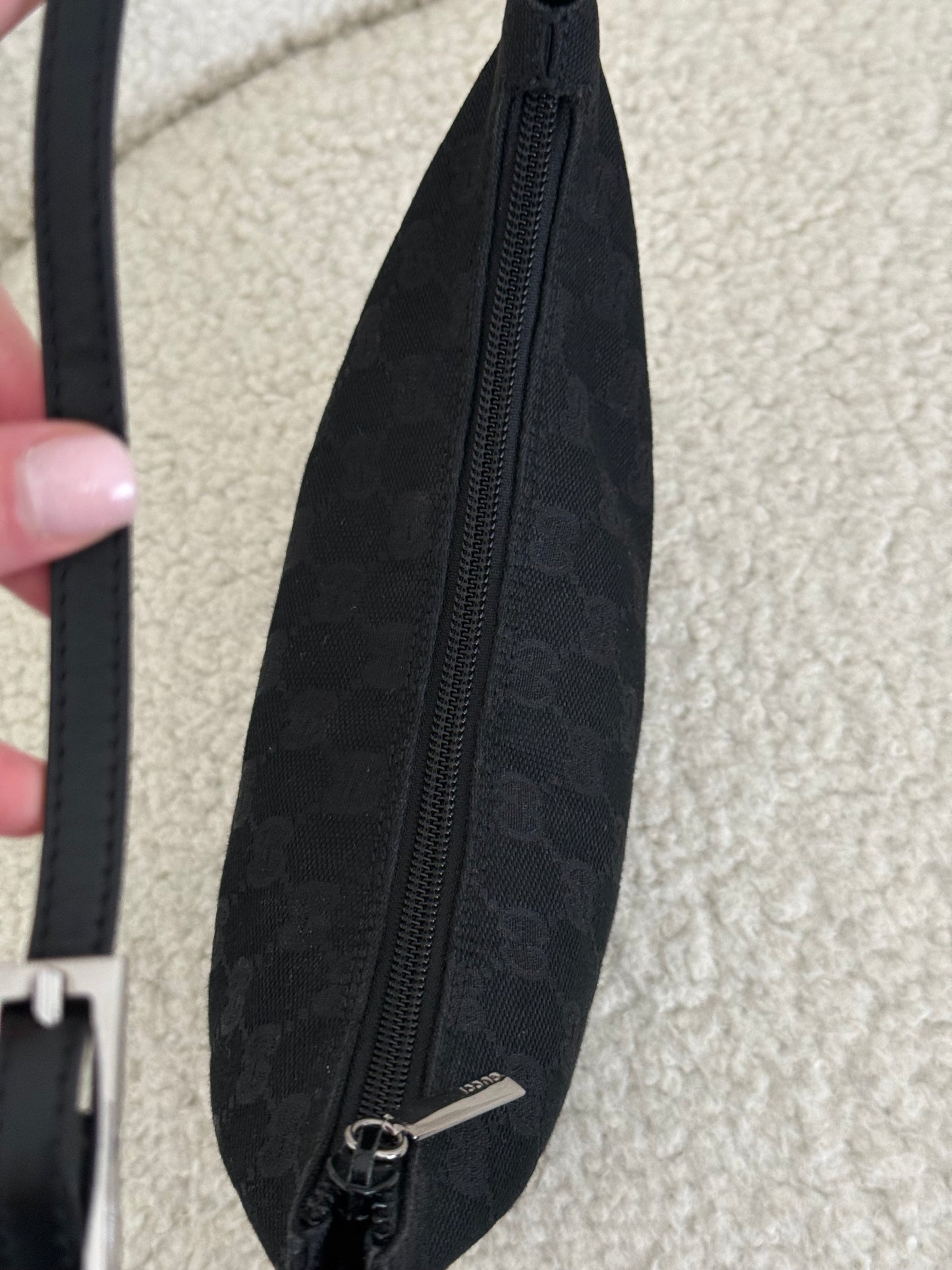 Gucci vintage GG canvas shoulder bag