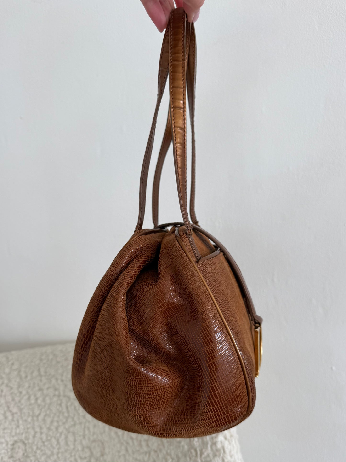 Christian Dior Saddle Bowling Bag