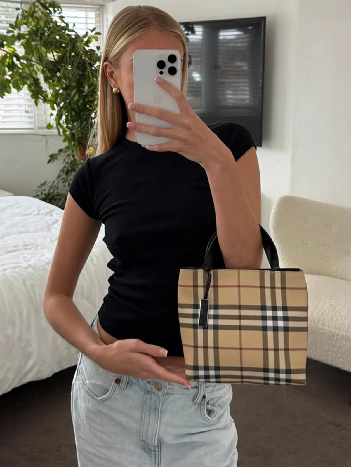 Burberry Nova Check Mini Tote