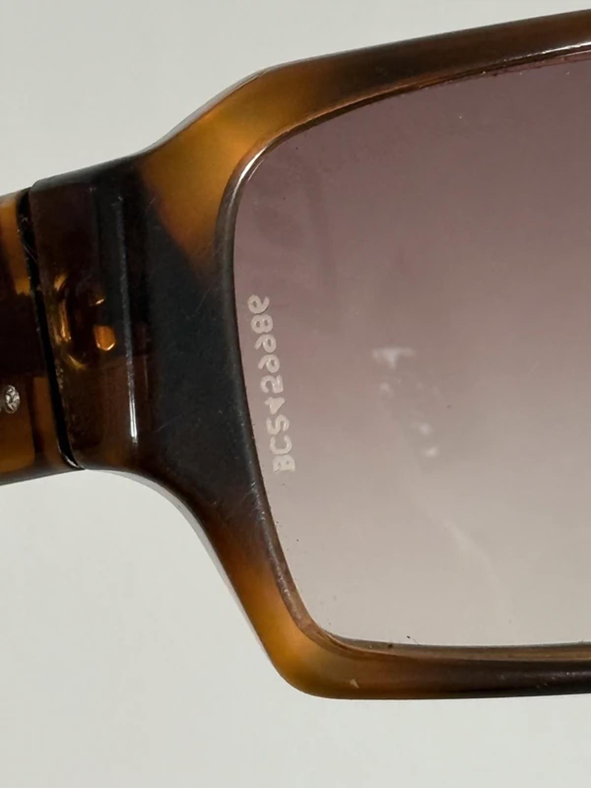 Chanel crystal rectangular sunglasses