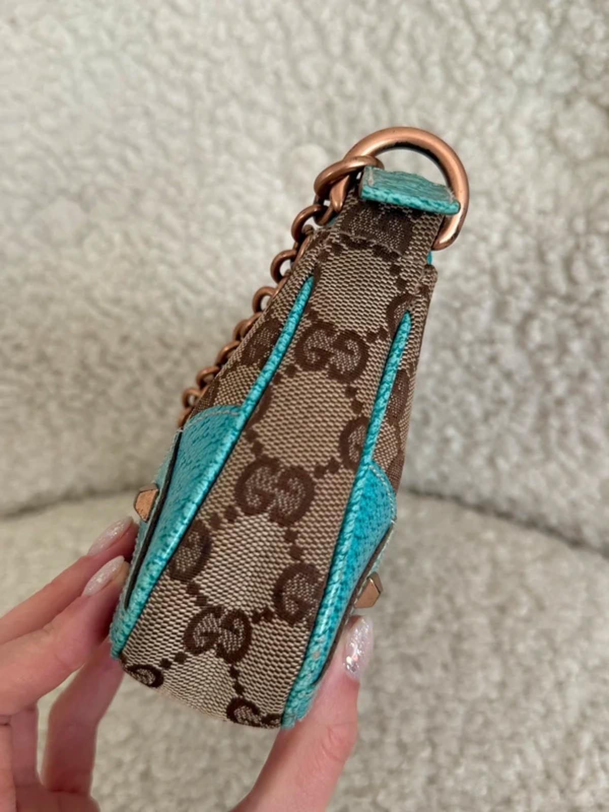 Gucci GG Monogram Nailhead Pochette