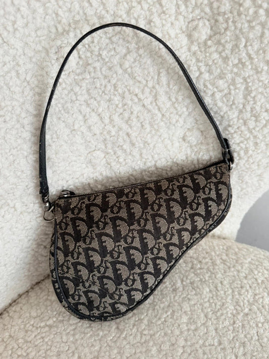 Christian Dior monogram saddle shoulder bag