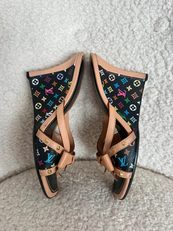 Louis Vuitton x Takashi Murakami Bow Wedge Sandals