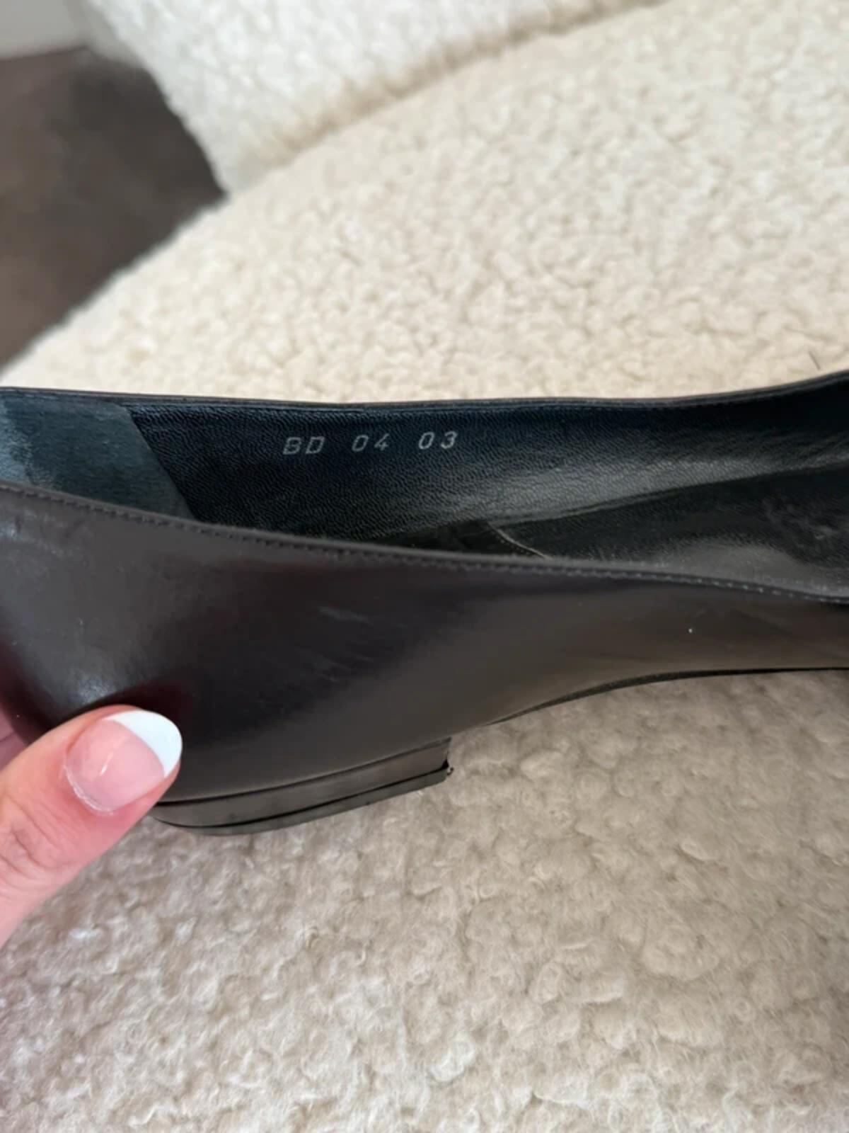 Dior pointed toe buckle flats