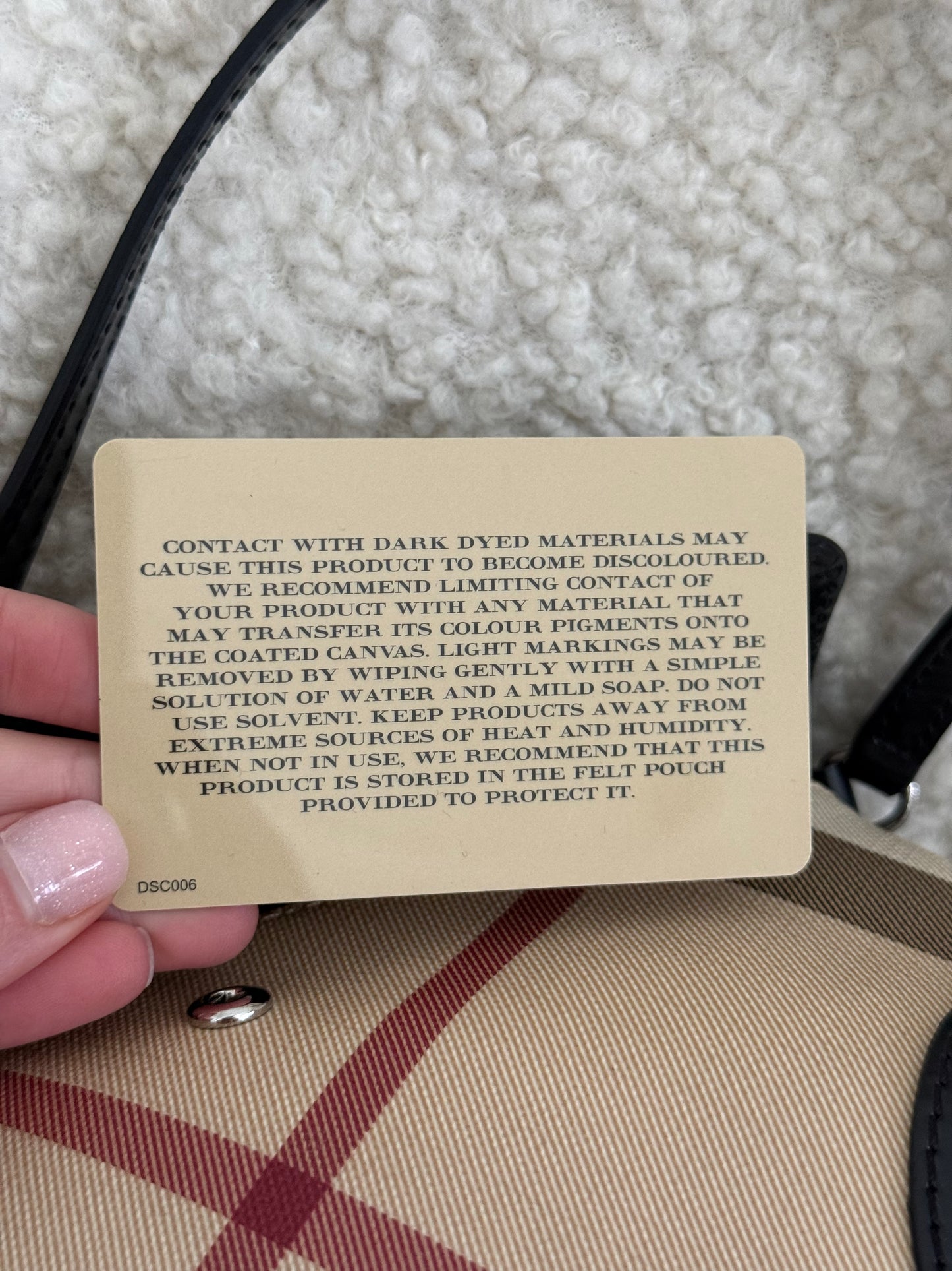 Burberry mini vintage check shoulder bag