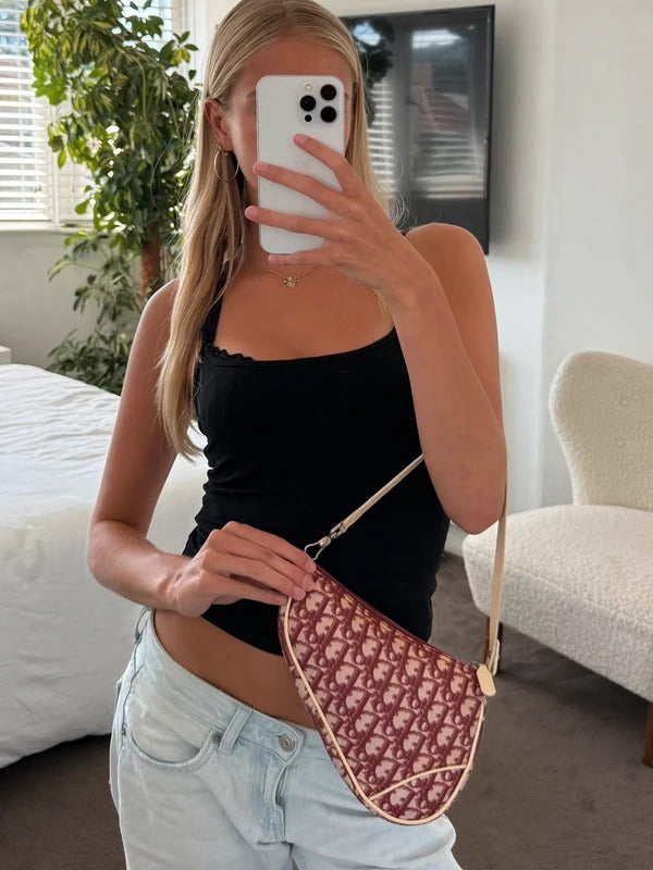 dior saddle pochette shoulder bag