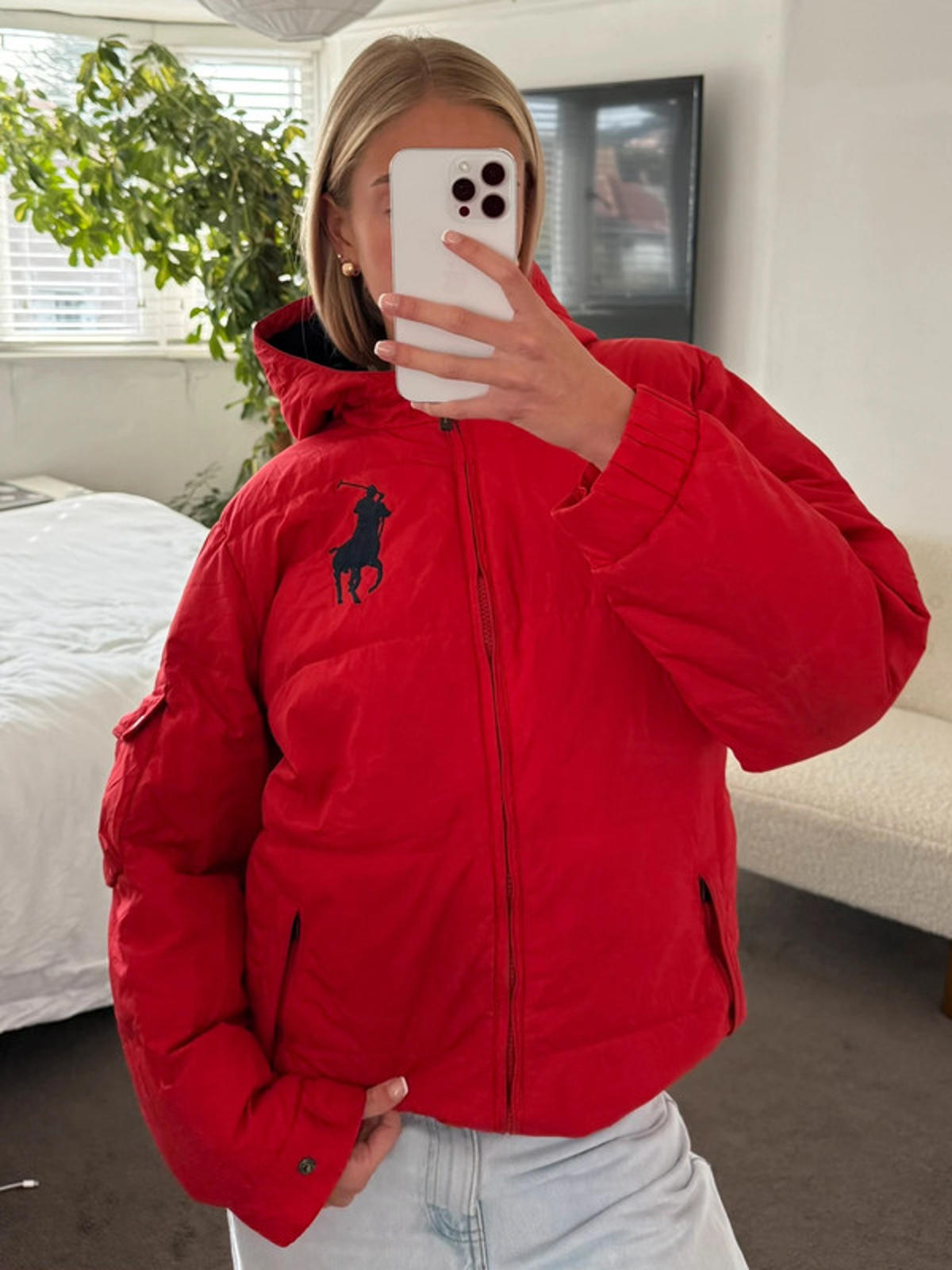 Ralph Lauren Red Puffer Jacket